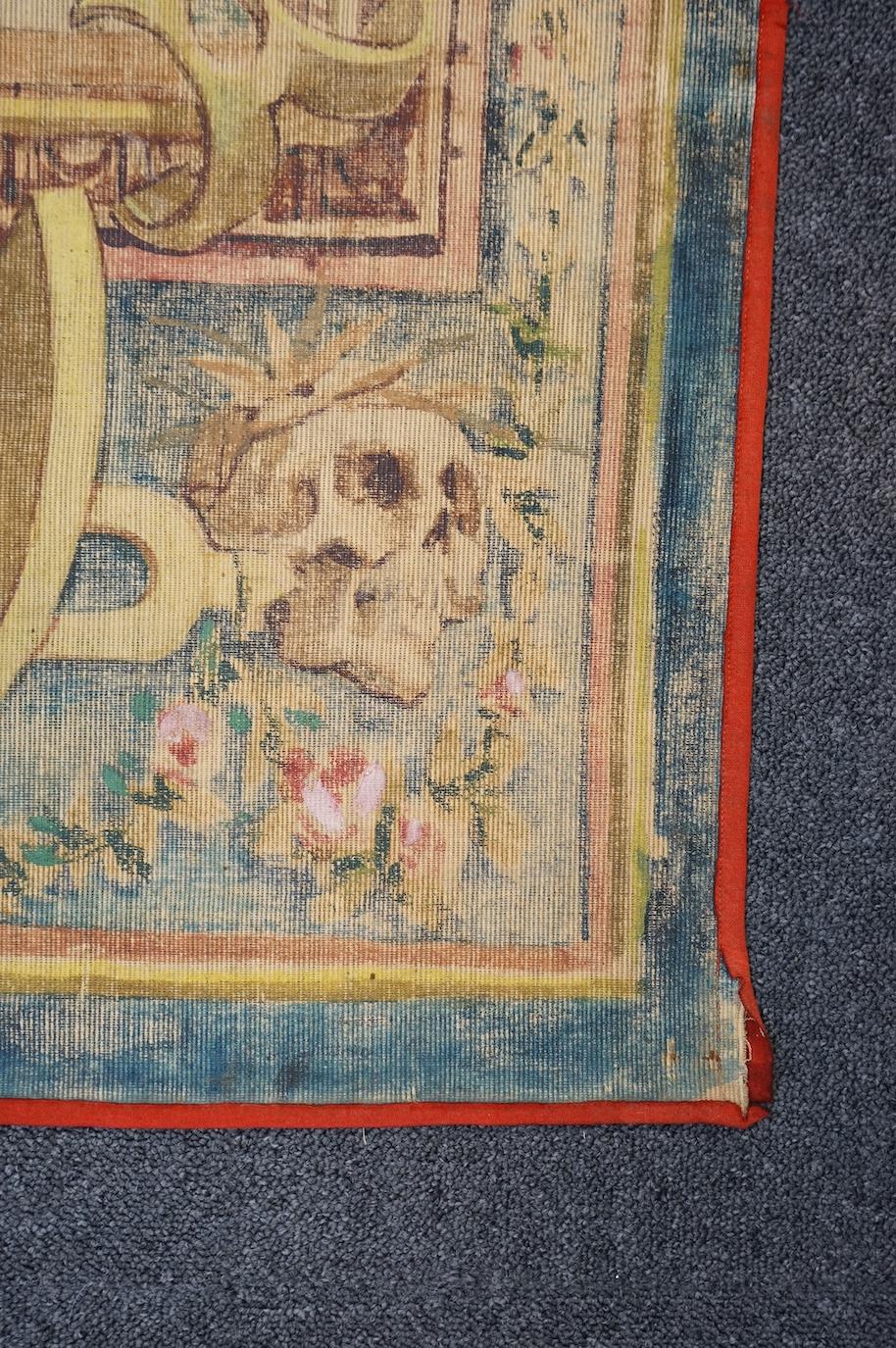 A late 19th century early 20th century cartoon of an earlier mythological biblical scened tapestry based on and after Jan Cornelisz Vermeyen’s similar series of nine commissioned by Charles V of France. 134 cm wide x 220